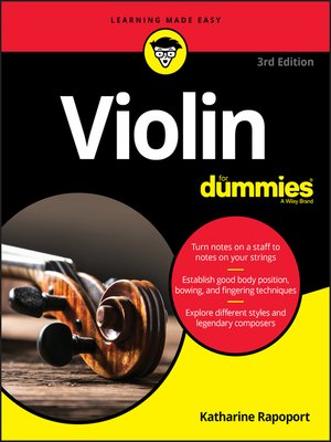 cover image of Violin For Dummies